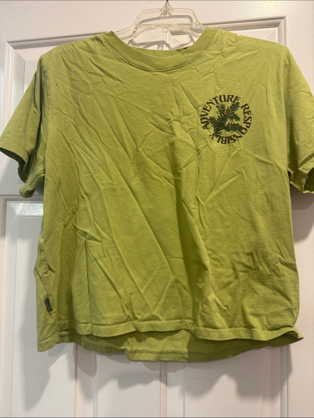 Parks Project Lime Green 'Adventure Responsible' Short Sleeve Tee